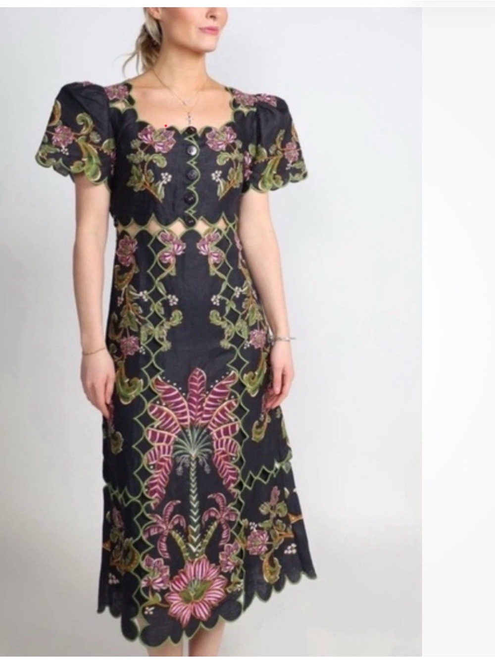 FINAL REDUCTION before removing it - Farm Rio Black Midi Dress NWT